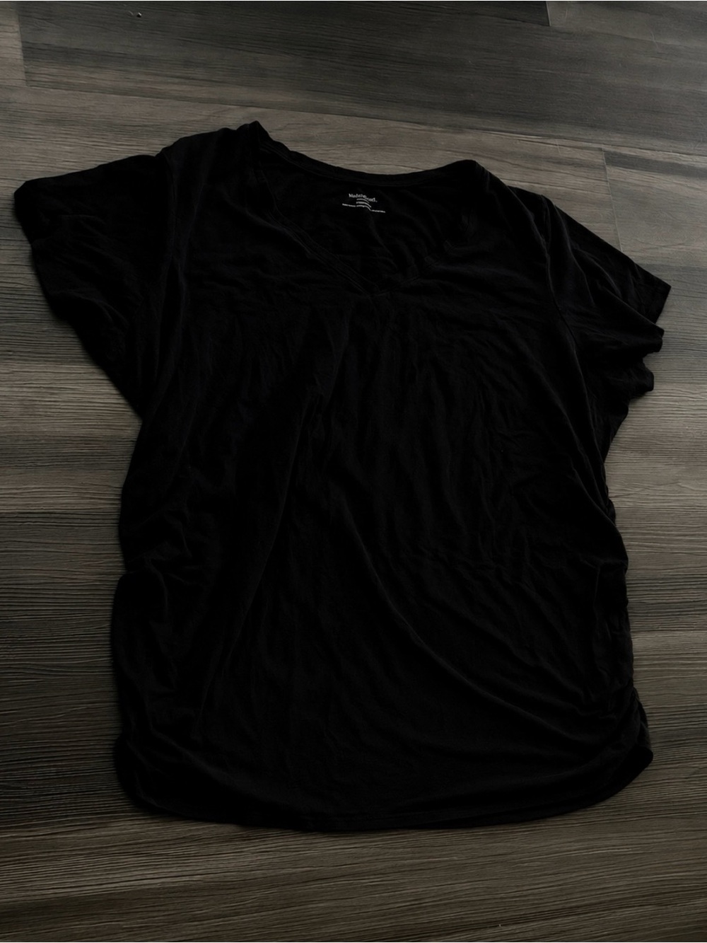 Motherhood Maternity Plus Size Side Ruched V-Neck top 3X